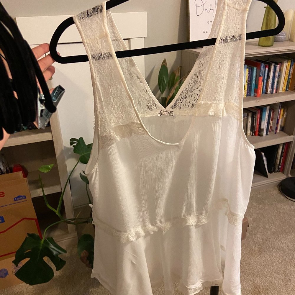 Free People Lace Tank Top
